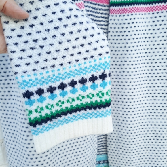 Talbots Breton Fair Isle Nordic Long Cardigan - Picture 7 of 7